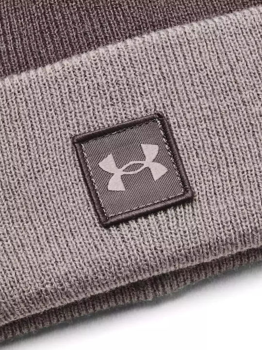 Under Armour Halftime Beanie Unisex Σκούφος Πλεκτός σε Μπεζ χρώμα