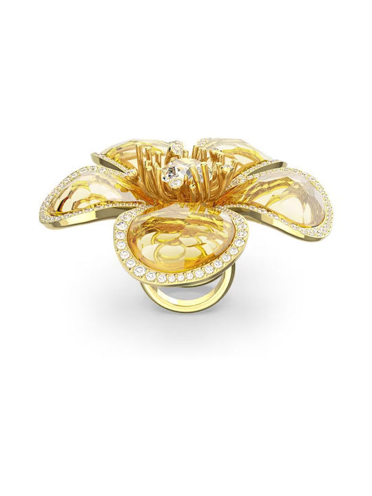 Swarovski Florere Damen Ring mit Steinen Vergoldet