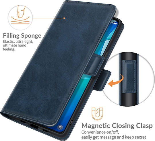 TCL Wallet Δερμάτινο Μπλε (TCL 20L / 20L+ / 20 5G / 20S)