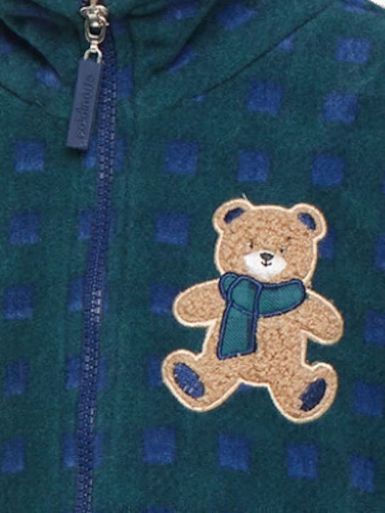 Noidinotte Детски халат Зимна Поларена green/blue