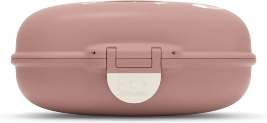 Monbento Mb Gram Πλαστικό Παιδικό Σετ Φαγητού 0.6lt Ροζ 14.8 x 11.4 x 11.4εκ.