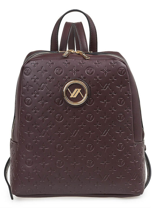 Verde Set Damen Tasche Rucksack Dark Brown