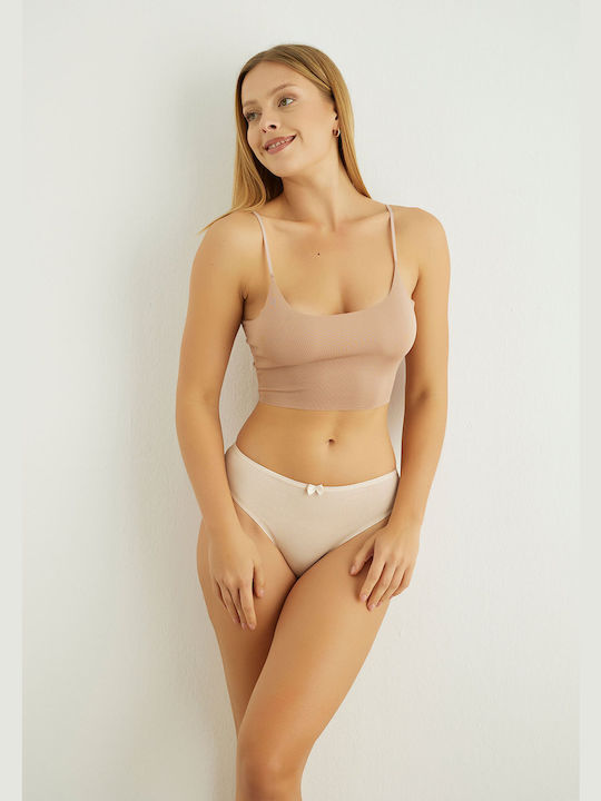 Sexen Bumbac Femei Brazilia MultiPack Beige