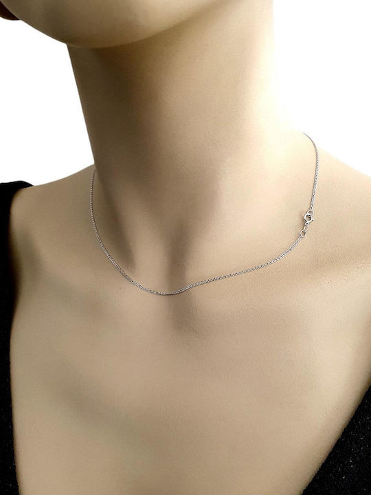 Papadopoulos Gold Kette Nacken Weißgold 9K Papadopoulos Gold Kette Nacken Weißgold 9K