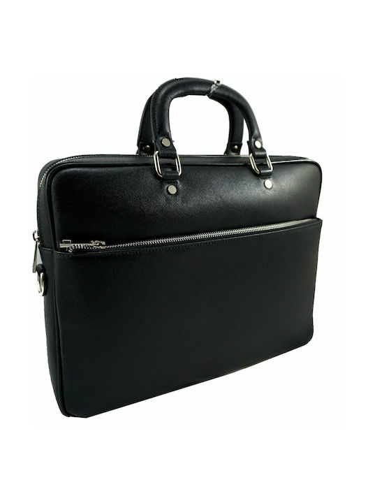 Mybag Leather Men's Briefcase Black