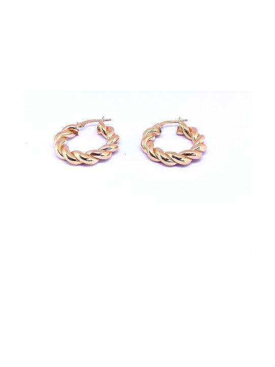 Buhay Earrings Hoops made of Silver Gold Plated