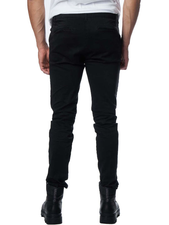 Dirty Laundry Men's Trousers Chino in Slim Fit Black