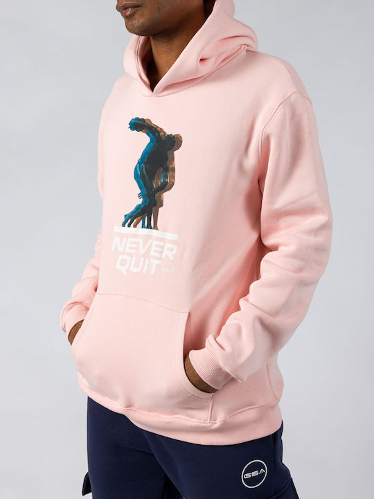 GSA Men's Sweatshirt with Hood Pink