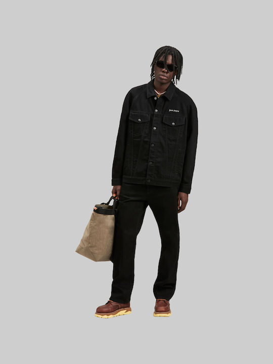 Men's Jeans Pants in Loose Fit Black.