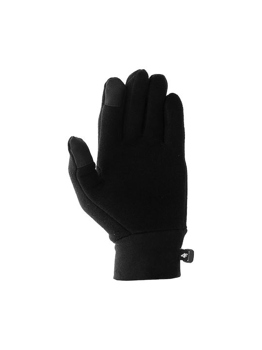 4F Παιδικά Γάντια Μαύρα