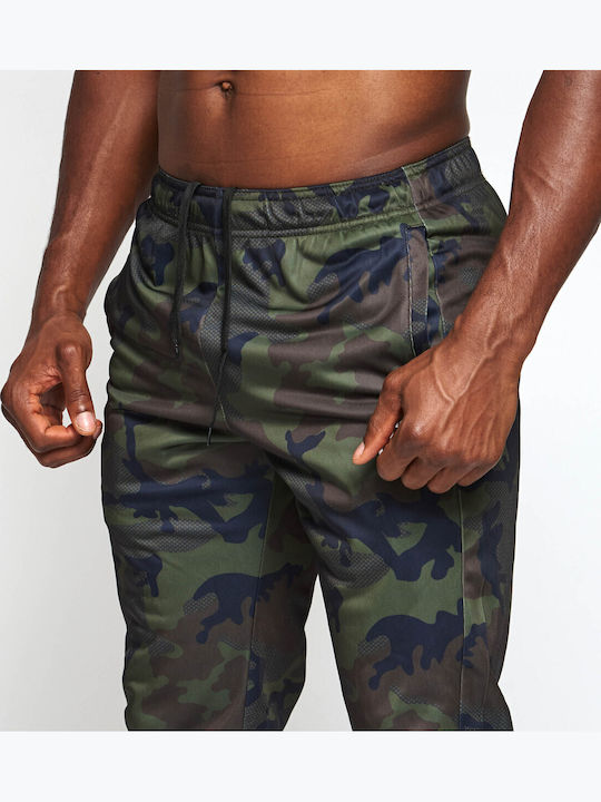 Sweatpants with Elastic Green Camo