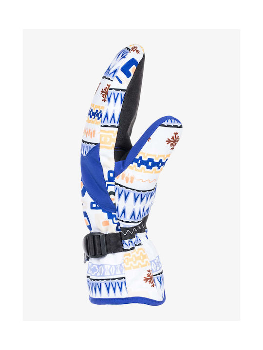 Roxy Jetty Mittens Women's Ski & Snowboard Gloves White