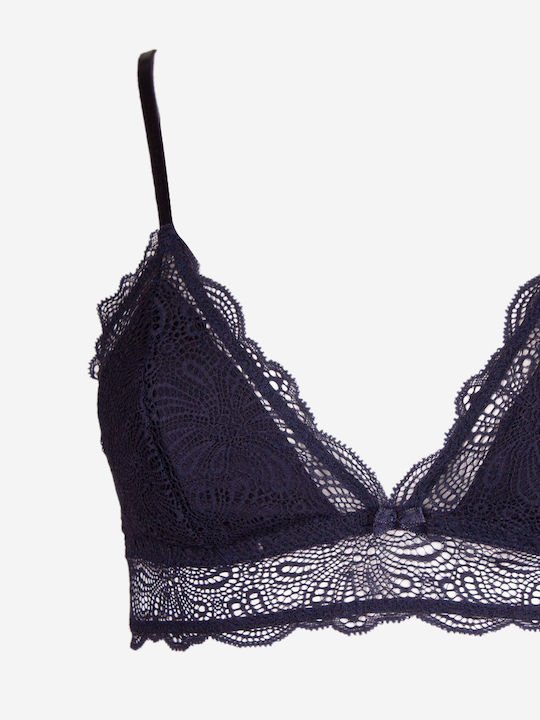Norddiva Spitzen Unterwäsche-Set für Damen Bralette mit Brasilien Dark Blue