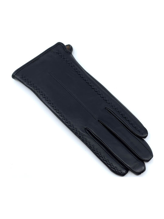 Women's Leather Touch Gloves Black