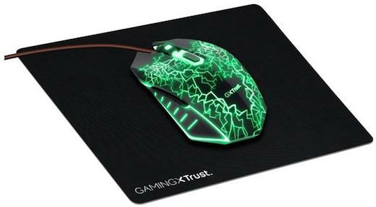 Trust GXT 783X & Mouse Pad Gaming Ποντίκι 4000 DPI Γκρι