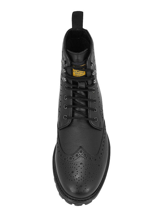 Damenstiefel Brogue Schwarz