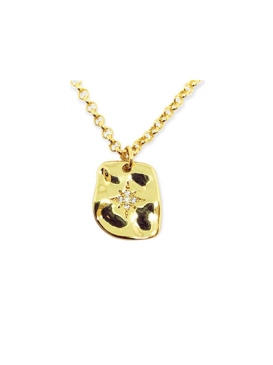 Buhay Necklace Gold Plated with Zircon