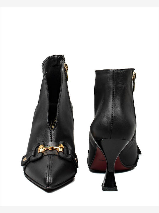 Leather Women's Ankle Boots Black