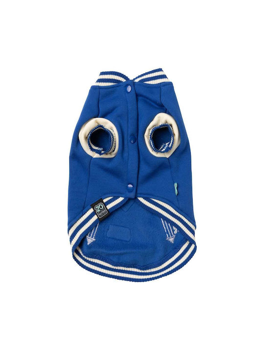 Fuzzyard Hundemantel Blau Klein mit Rückenlänge 26 cm.