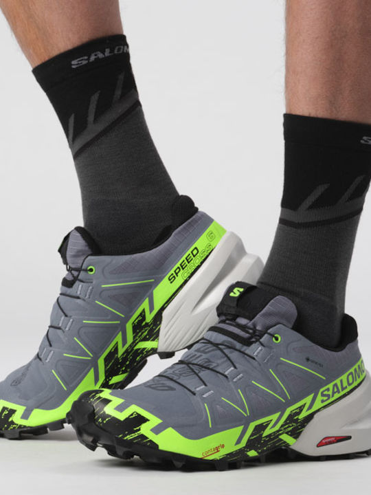 Salomon Speedcross 6 Men's Trail Running Sport Shoes Gray Waterproof Gore-Tex Membrane