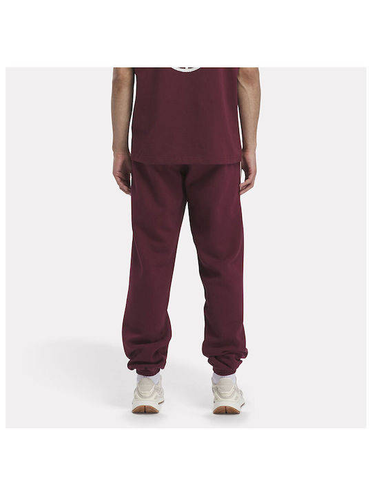 Reebok Ri Pantaloni de trening cu elastic Fleece - Polar CLASSIC MAROON