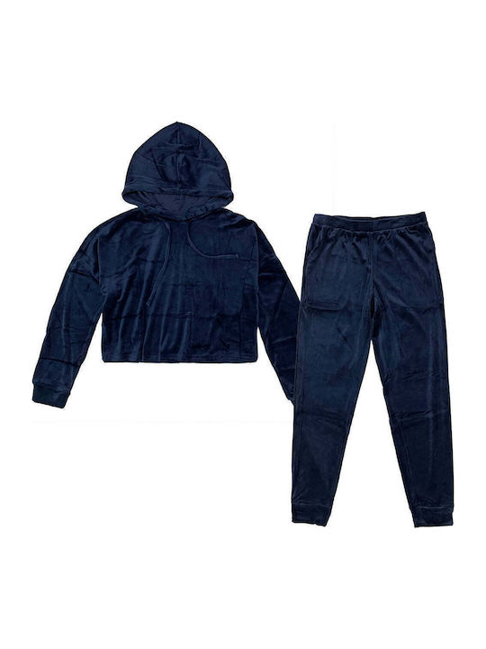 Set de Trening Catifea Blue
