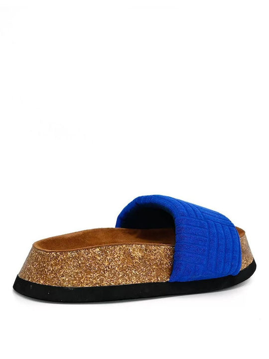 Hazel Women's Flat Sandals in Blue Color