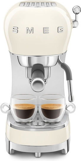 Smeg 1350W Налягане 15бар Cream ECF02CRUK