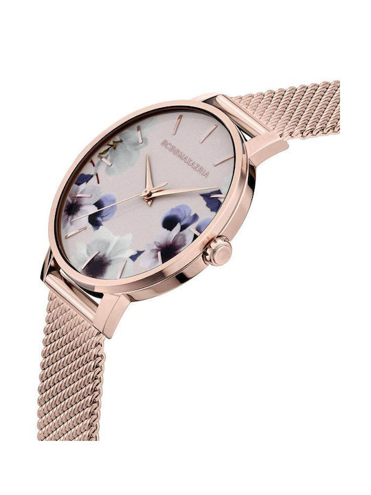 BCBG Maxazria Watch with Pink Gold Metal Bracelet