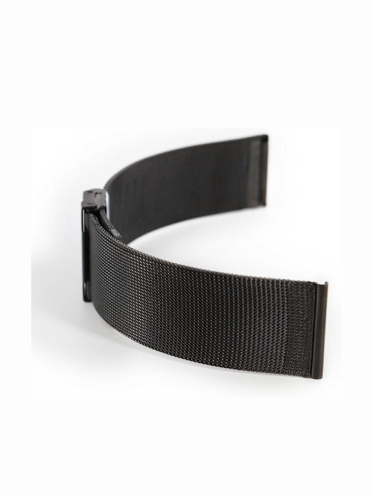 Vitopoulos Metallic-Armband Schwarz 18mm