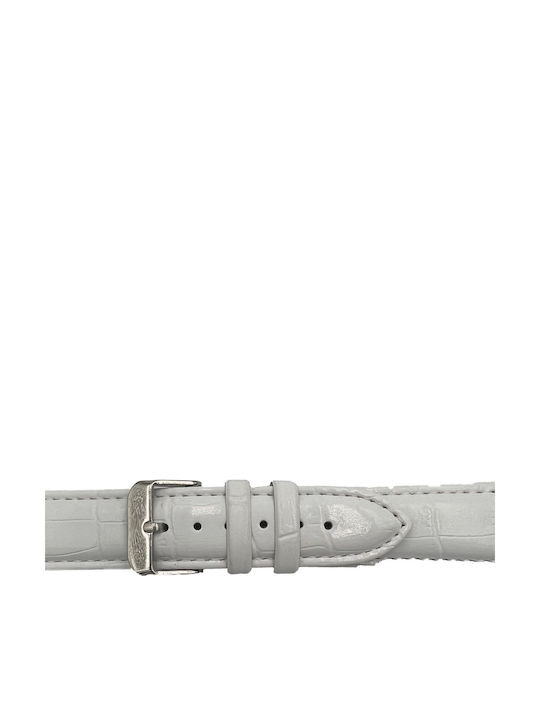 Tzevelion Leather Strap White 22mm