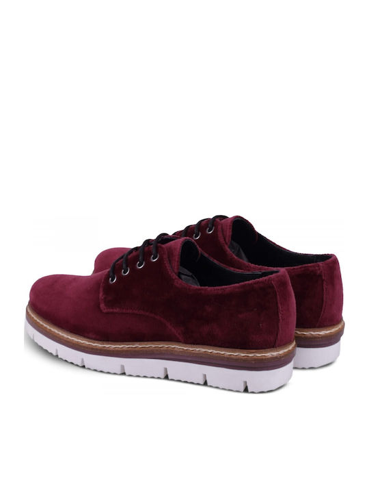 Γυναικεία Oxfords σε Μπορντό Χρώμα
