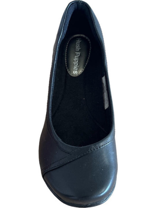 Leather Ballerinas Black