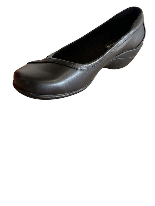 Leather Ballerinas Black