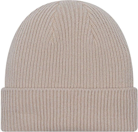 Beanie Beanie Knitted in Beige color