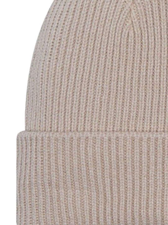 Beanie Beanie Knitted in Beige color