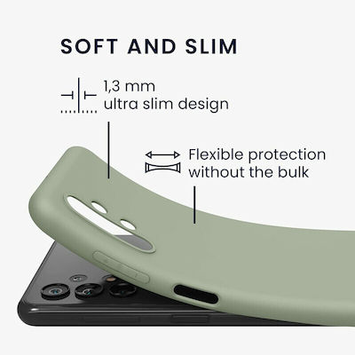 KWmobile Silicone Back Cover Gray Green (Galaxy A13 4G)