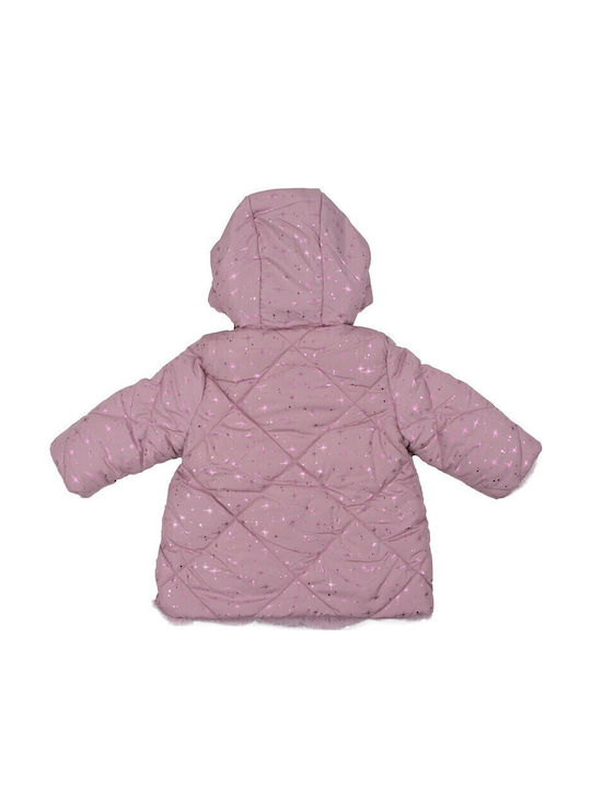 Kids' Casual Jacket with Lining & Hood Lilac