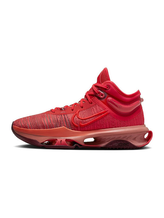 Nike G.T. Jump 2 Висока Баскетболни обувки Light Fusion Red / Noble Red / Track Red / Bright Crimson