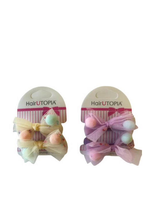 Hair Utopia Σετ Παιδικά Λαστιχάκια Πολύχρωμα 2τμχ