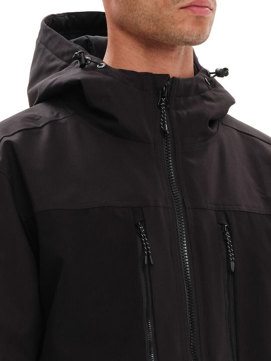 Winter Jacket Waterproof Black