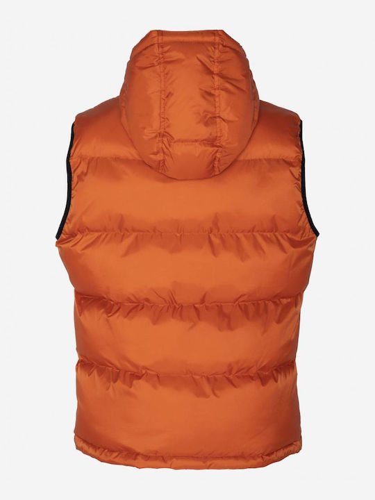 Schott NYC Men's Sleeveless Jacket Orange