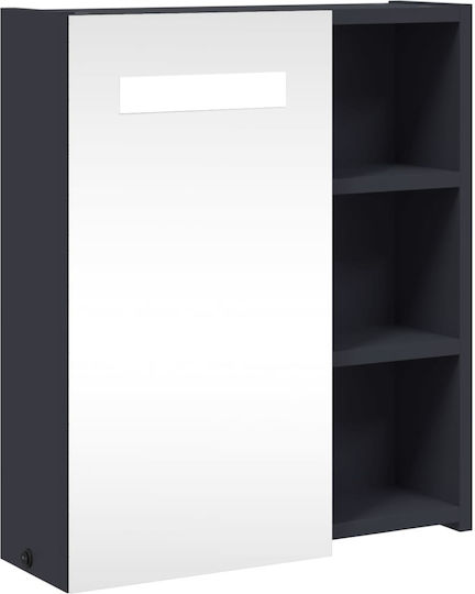 vidaXL Καθρέπτης Led με Ράφι & Ντουλάπι