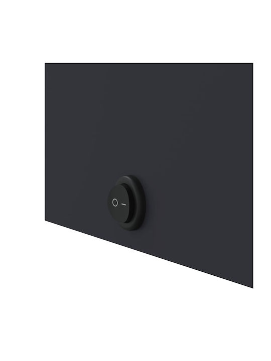 vidaXL Καθρέπτης Μπάνιου Led με Ράφι & Ντουλάπι 60x13cm Γκρι
