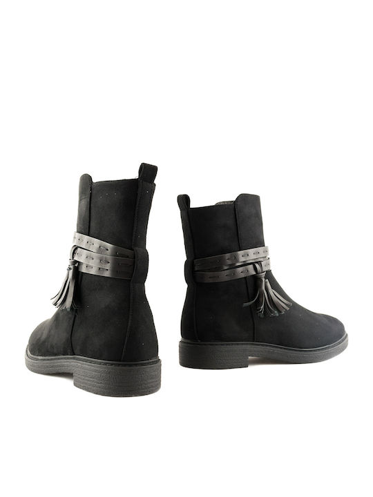 Damen Chelsea Stiefeletten Schwarz