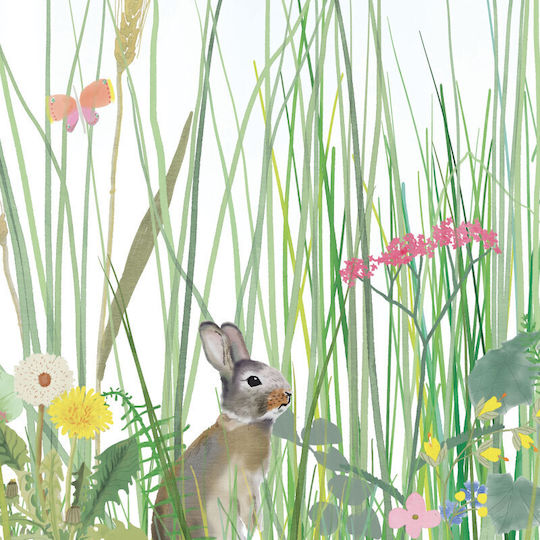 Mimi'lou Kids Wallpaper Fabric Mon Jardin