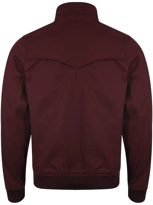 Le Shark Herren Winter Jacke Lässig Burgundy Red