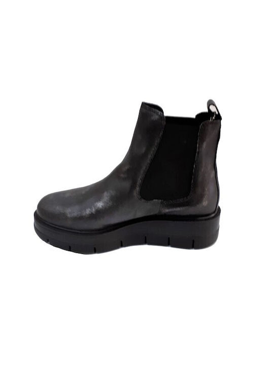 Impronte Shoes Damen Knöchelstiefel Schwarz