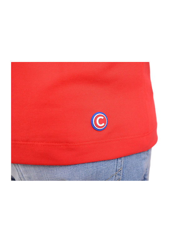 Polo Short Sleeve Blouse Red