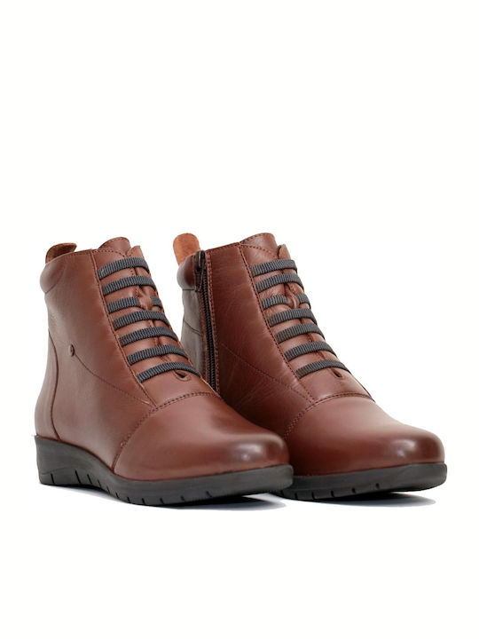 Wikers A-59259 Leder Damen Knöchelstiefel Braun